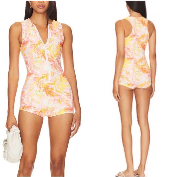 Stone Fox Swim Rafa One Piece in Hot Tropic Size S - Picture 2 of 3